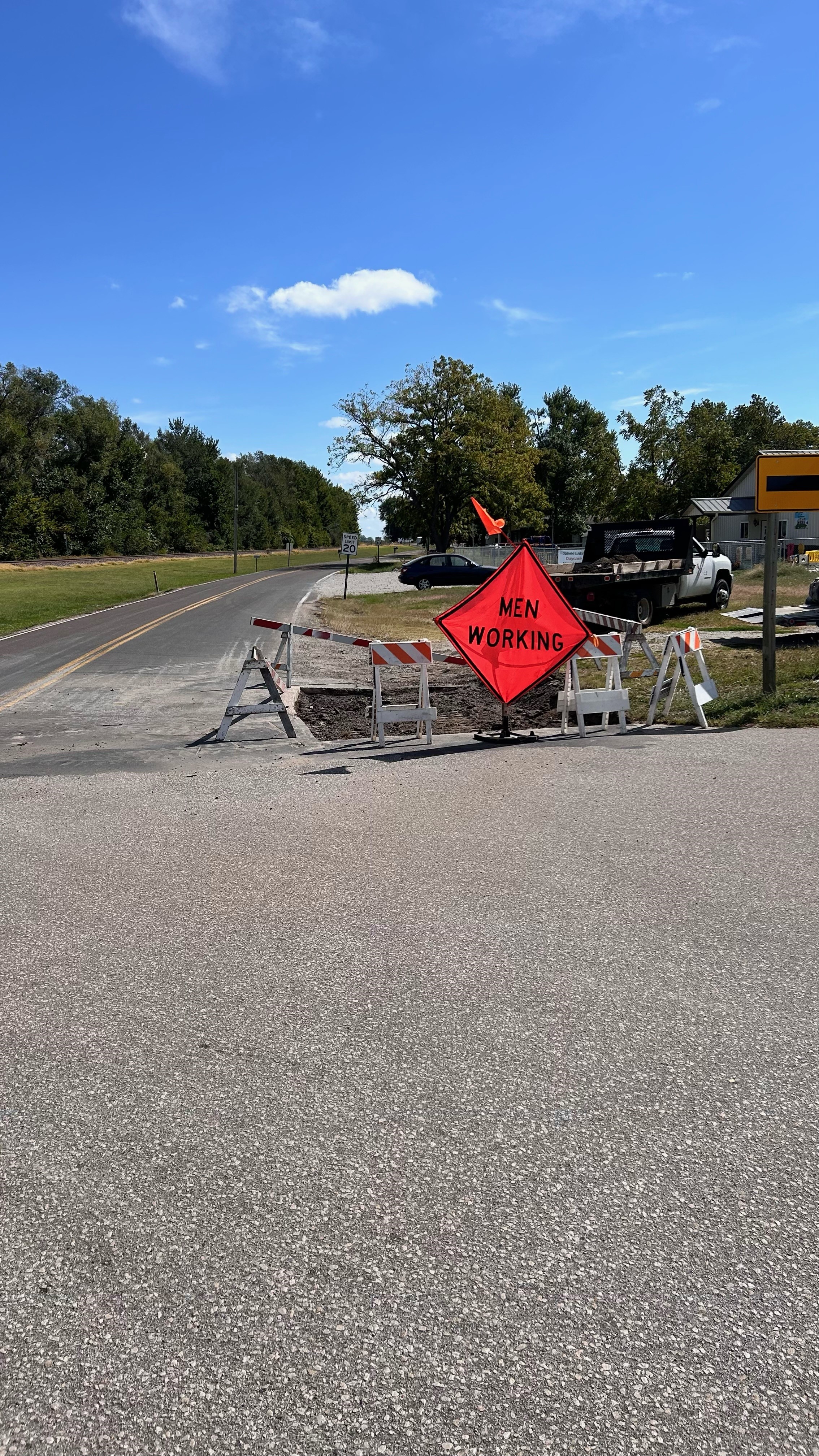 Working on a pothole at Highway 24 & Railroad 9/16/2024 - News Image